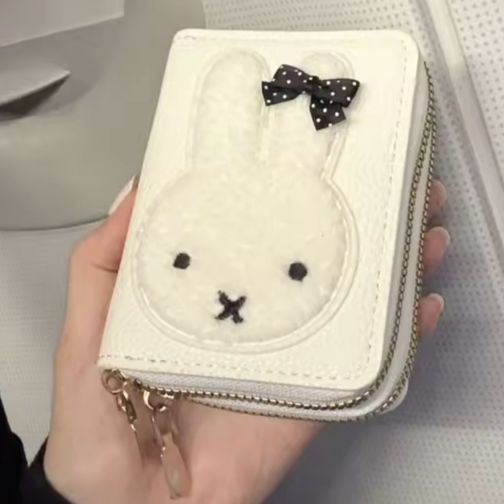 Miffy-Inspired Bunny Zip Wallet | Cute Compact Card Holder - Picture 6 of 7